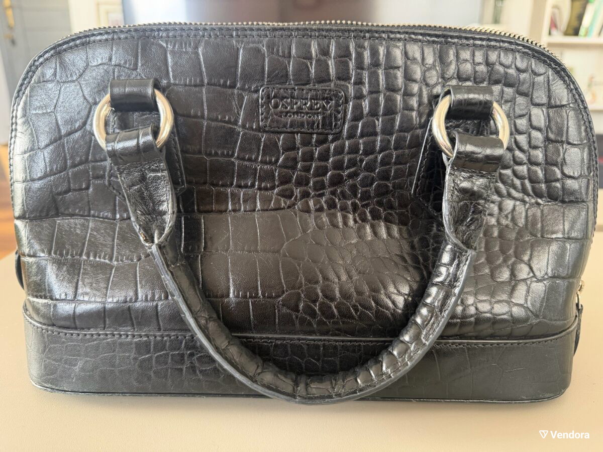 osprey black croc bag Women's Leather Shoulder | M UK10-12 Comes with a dust bag Osprey London The Adaline Leather