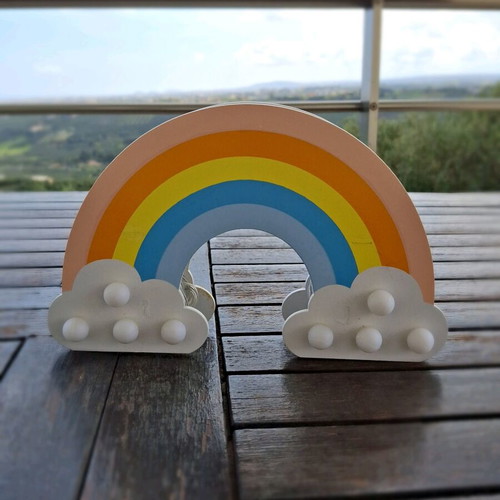 Decorative rainbow light like new
