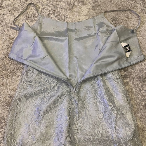 Sylvie Paris Vintage Silver Lace Dress XS like new