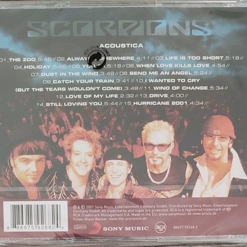 Scorpions Acoustica CD new, rock