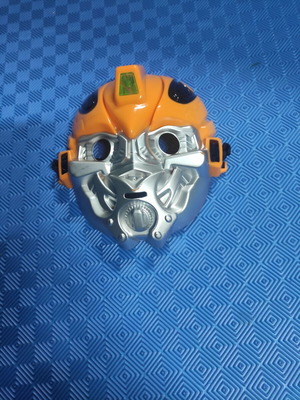 Μάσκα Bumblebee Transformers σαν καινούργιο, πλαστική κίτρινη και ασημί