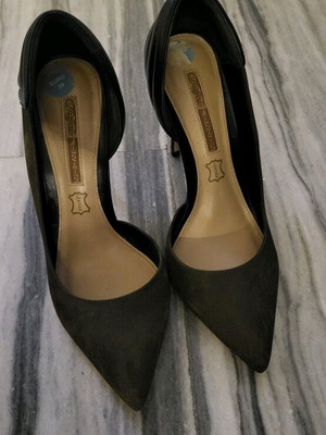 Buffalo London shoes green velvet pumps new size 39