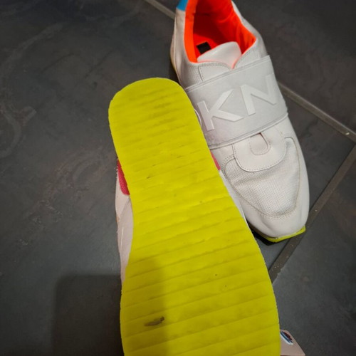 DKNY sneakers used, white and pink, size 39