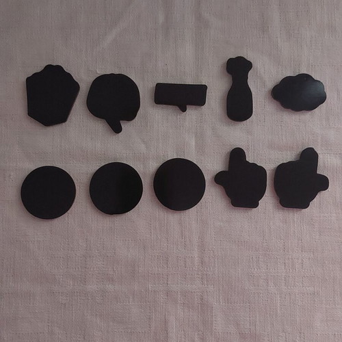 Emoji face magnets new, set of 10 pieces