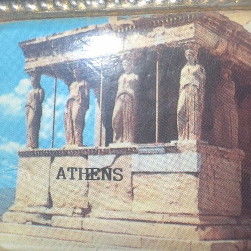 Bronze Acropolis Athens decoration, rare 1960s