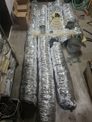Flexible air conditioning and ventilation ducts and accessories new
