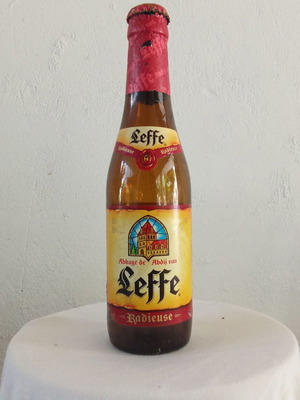 Leffe Radieuse red Belgian beer bottle collectible 2000s