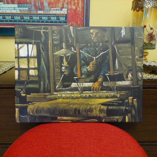 Vincent van Gogh A Weaver's Cottage canvas print new 40x30cm