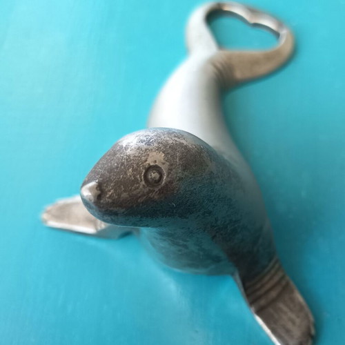 Vintage Metal Bottle Opener "Seal" BMF West Germany used