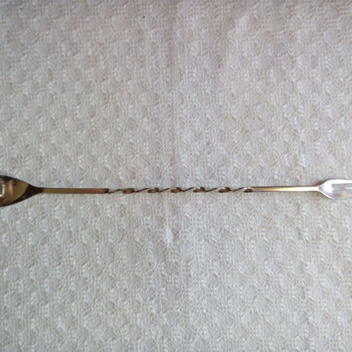 Metal cocktail tool used, length 25.5 cm