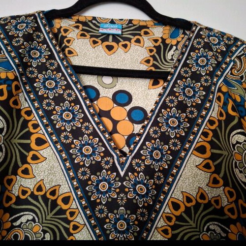 Summer caftan like new, multicolored