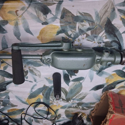 Hand Drill Bohrmaschine derby vintage, used with original box