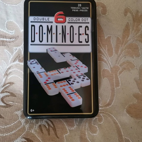 Domino double 6 used, color