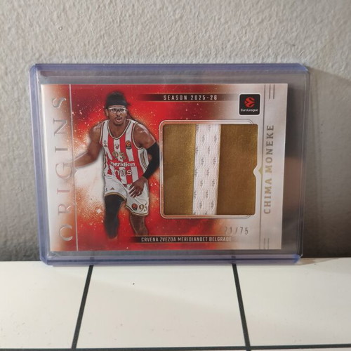 2025/26 Panini Origins Euroleague Chima Moneke patch 71/75 like new