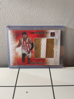 2025/26 Panini Origins Euroleague Chima Moneke patch 71/75 like new