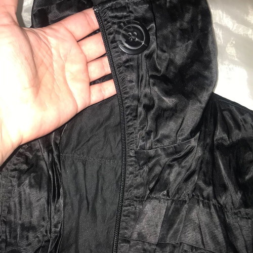 Summer jacket used, black, thin satin finish