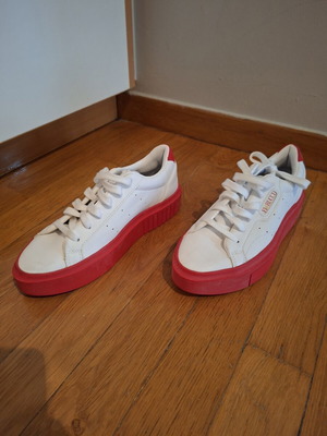 Adidas by Fiorucci Sleek Super W 37 sneakers like new, white and red