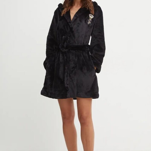 Juicy Couture robe black like new, women's size L