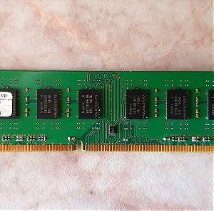 Μνήμη RAM Kingston για Desktop KVR1333D3N9/2G DDR3 2GB PC10666 1333MHZ