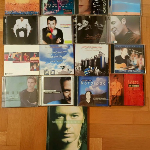 CD pack of 18 with Korkolis, Remos, Machairitsas, Hatzigiannis, Kotsiras