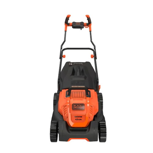 Black & Decker 1800W lawn mower with ergonomic handle design