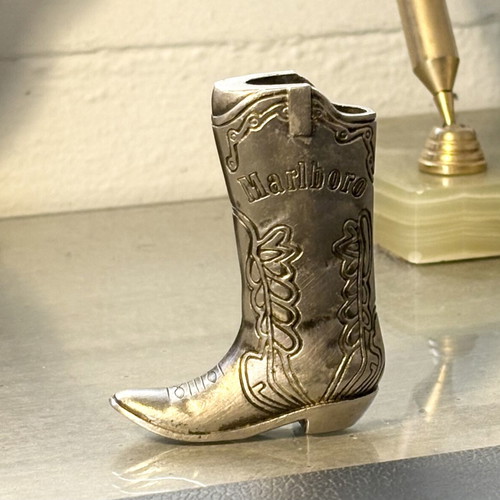Vintage Marlboro Boot Lighter Case holder like new