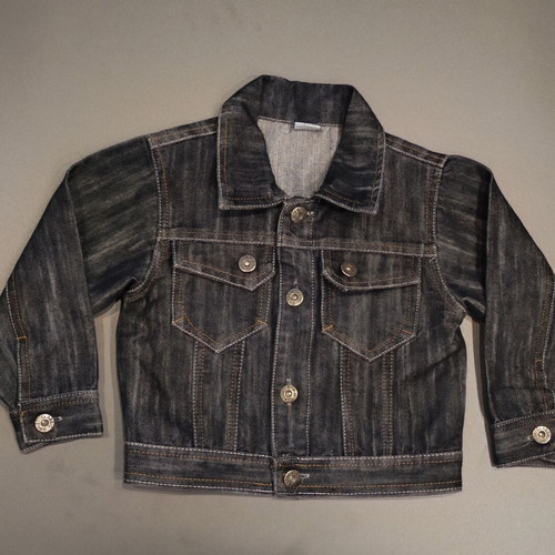 Blue Moon dark wash denim trucker jacket toddler, like new