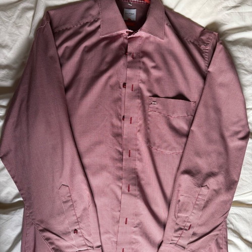 Olymp men's dress shirts new, pink and light green, size L