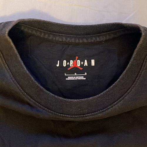 Jordan Air men's stretch T-shirt like new, black, size L