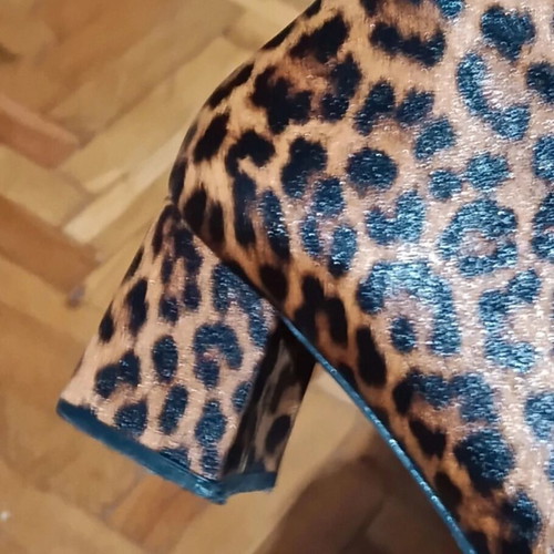 Happy Sizes leopard boots used, wide fit, size 43