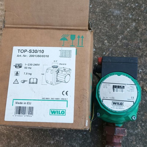 Wilo Top-S30/10 circulator pump used for heating