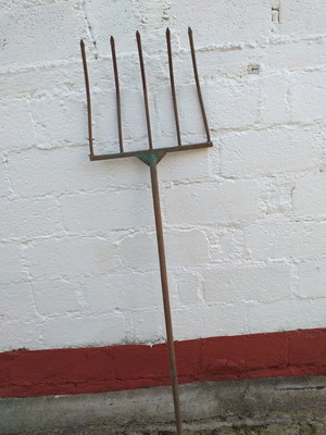 Old agricultural tool used, collectible