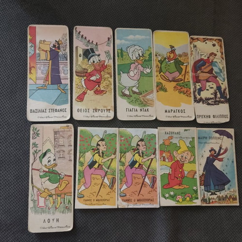 Melo Disney collectible stickers used, pack of 10