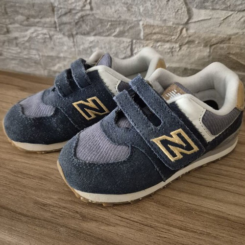 New Balance 574 βρεφικά παιδικά αθλητικά σαν καινούργια, νούμερο 23.5, σκούρο μπλε