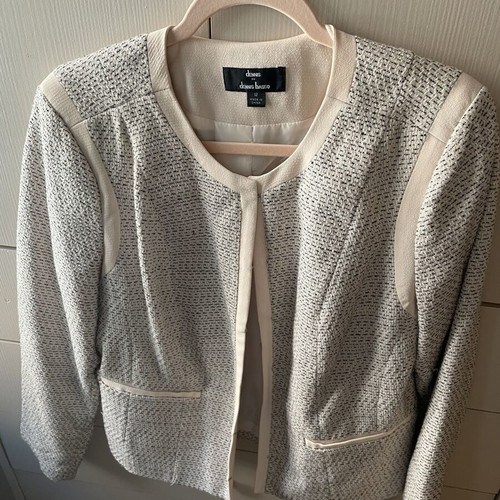 Cardigan like new, beige and silver, size L from New York