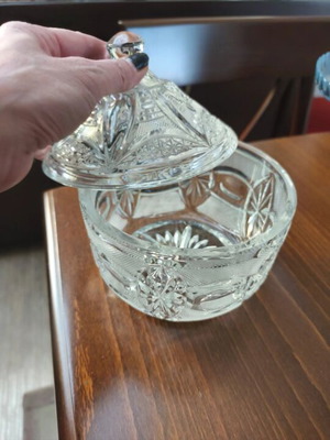 Crystal fondue bowl like new