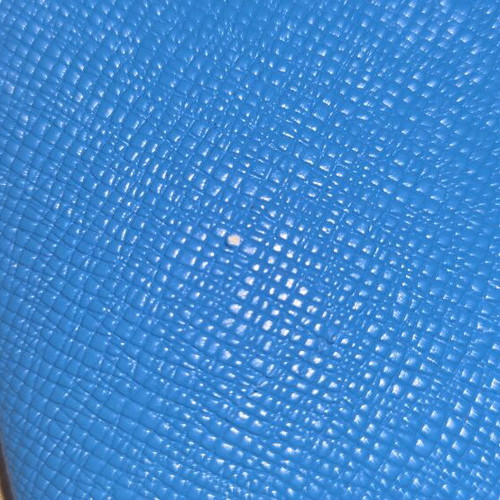Wallet used, blue with orange details
