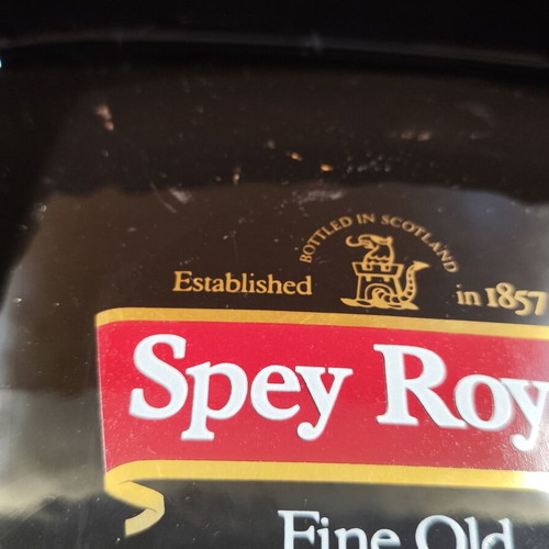 Spey Royal scotch whisky ceramic ashtray used, vintage promotional