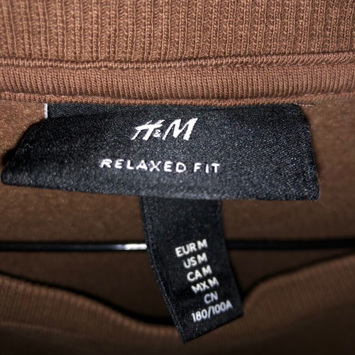 Brown H&M Medium sweatshirt without hood new