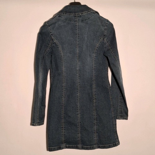 Newton blue long denim coat used like new