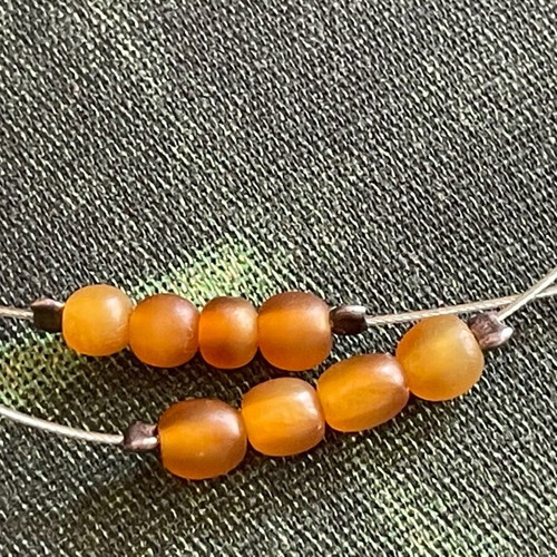 Vintage necklace handmade silver 925 and wood like new