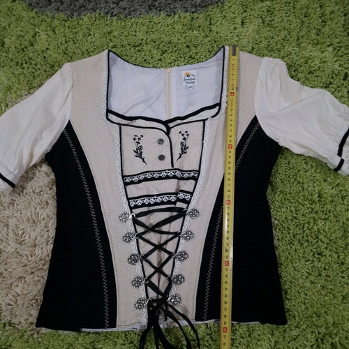 Sonnestein Austria traditional blouse new, linen and cotton, size S/M