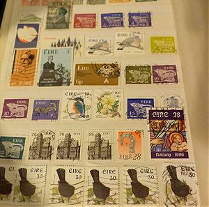 Συλλογή ιρλανδέζικα γραμματόσημα irland stamps collection