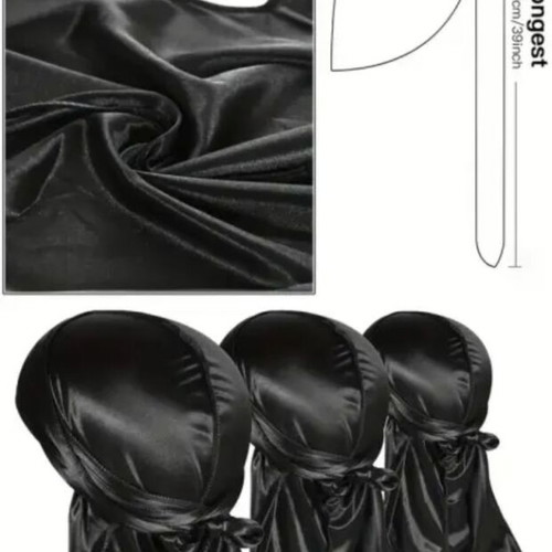 Durag bandana street fashion new, black and purple