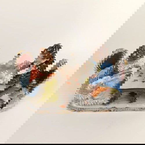 Μεγάλο παλιό πορσελάνινο διακοσμητικό σε στυλ Dresden σε άριστη κατάσταση