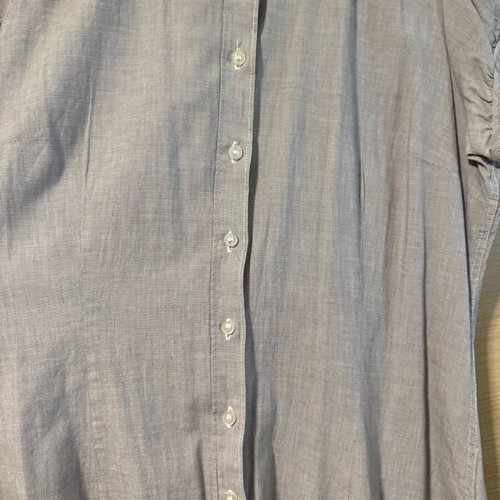Stradivarius shirts gray Medium-Large size with sleeve button like new