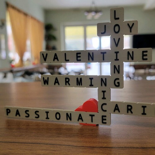 Valentine Word Art 3D print decoration new