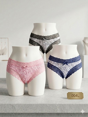 Women's underwear set of 3 pieces size large multicolor new