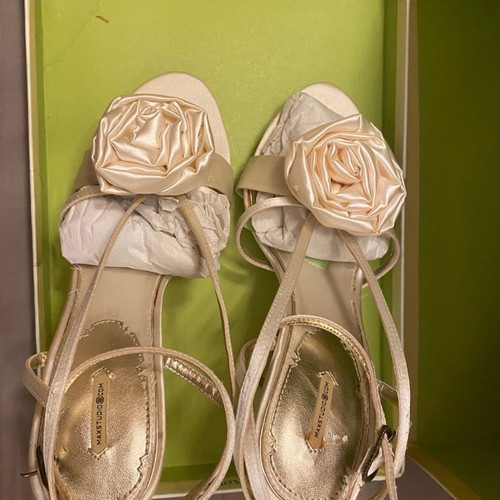 Maxstudio bridal platform heels size 37, new, beige-cream