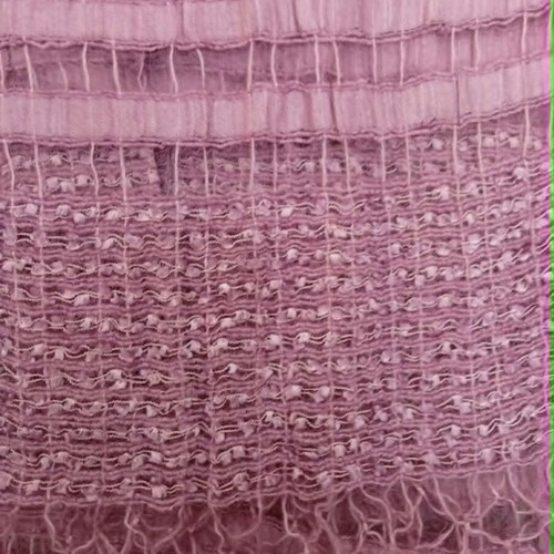 Lilac woven scarf like new, 35% silk 65% viscose